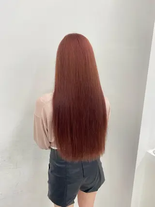 ロング カラー 💖似合わせカラー レイヤー💖縮毛矯正のヘアスタイル
