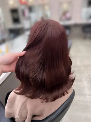 セミロング 💖札幌カラー 指名No.1💖玲奈のヘアスタイル