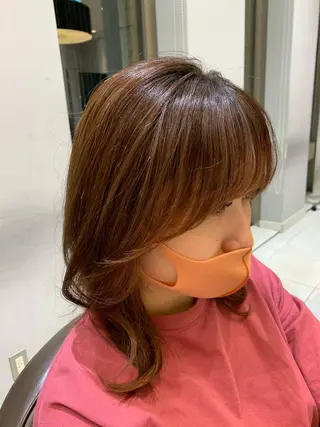 セミロング パーマ 🦖鶴岡 香純🦖のヘアスタイル