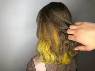 ミディアム カラー 美容室 HAKUAのヘアスタイル