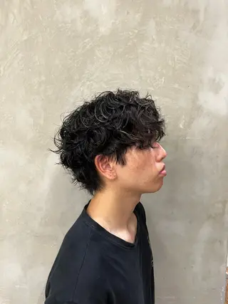 ショート パーマ メンズ tomoメンズ特化 /パーマ/カットのヘアスタイル