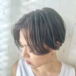 ショート カラー [店長]加地 峻のヘアスタイル