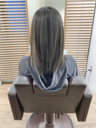 ロング カラー ハイライト⭐️上野 高広のヘアスタイル