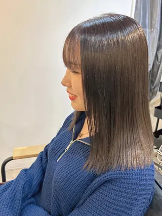 ミディアム ayumi ／透明感カラーのヘアスタイル