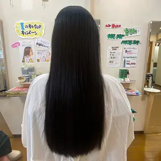 ロング 縮毛矯正モデル募集中 美容室HATSUのヘアスタイル