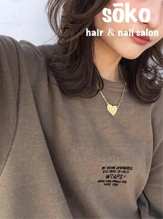 セミロング カラー ヘアアレンジ 🫧一気にあか抜け 🫧mayuのヘアスタイル