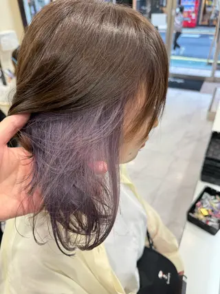 ミディアム カラー ヘアアレンジ 目黒 碧人のヘアスタイル