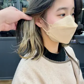 ミディアム カラー ハイトーン/デザイン hirokiのヘアスタイル