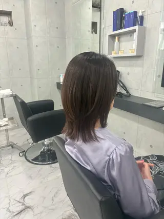 セミロング カラー Endearing 🌟銀座のヘアスタイル