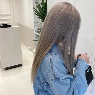 ロング 推しカラー🌙 RIHOのヘアスタイル