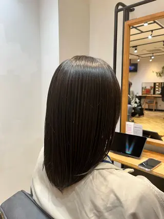 ミディアム Rika🎀美髪矯正 /透明感カラー🫧のヘアスタイル