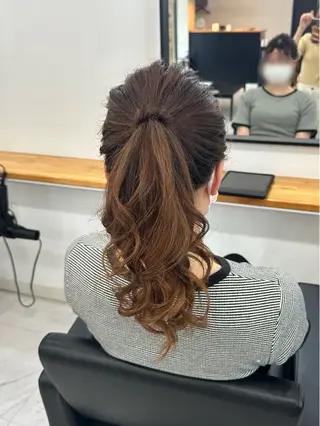 ヘアアレンジ ヘアセット🎀透明感 カラーHiROEのヘアスタイル