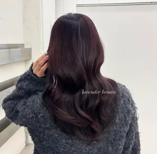 ロング カラー ヘアアレンジ 前髪カット/韓国/ モモカ🎀のヘアスタイル