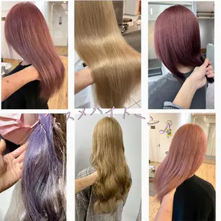 セミロング カラー ヘアアレンジ 美髪矯正・レイヤー 倉友哉のヘアスタイル
