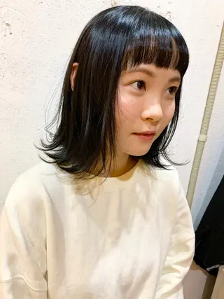 ミディアム シノザキ/薬院/ボブ /ショート/髪質改善のヘアスタイル