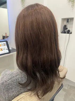 セミロング カラー 似合わせスタイル🪮 🌿まなべさとみ🌿のヘアスタイル