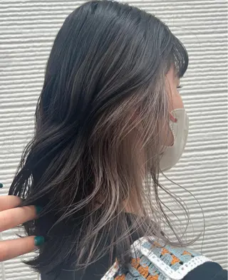 セミロング カラー ROZAgerme 落海一花🦋のヘアスタイル