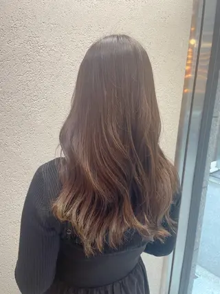 ロング カラー ヘアアレンジ 【日韓風、レイヤー】 🤍ひらい　なつきのヘアスタイル