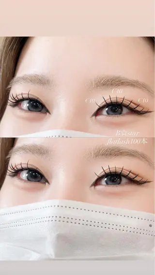 マツエク・マツパ B☆star ひらり🩵のマツエク・マツパデザイン