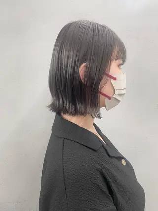 ミディアム カラー #tag 田島 純奈のヘアスタイル