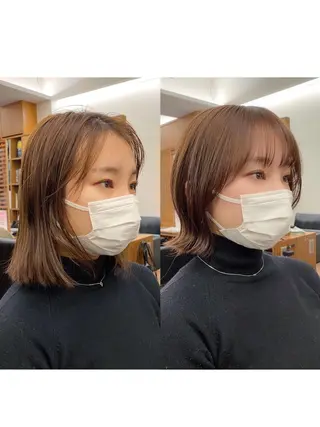 ショート Paddle所属・似合わせレイヤー/ ニュアンスパーマ高倉のヘアスタイル