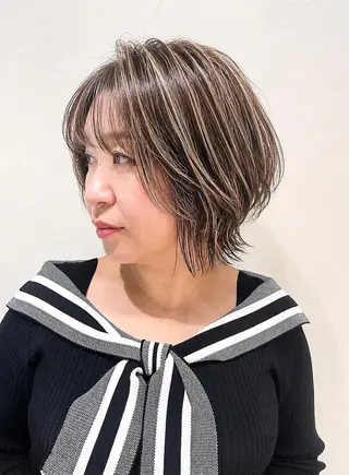 ショート カラー N°sopo 札幌大通のヘアスタイル
