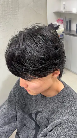 ショート パーマ メンズ 名古屋メンズパーマ /松井生のヘアスタイル