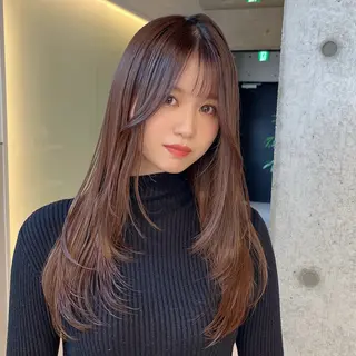 ロング カラー りおな/髪質改善/ カラー /平尾のヘアスタイル
