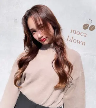 ロング カラー 透明感カラー×小 顔レイヤー♡ヒデさんのヘアスタイル