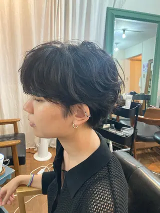 ショート パーマ ショート、ボブ💚 レイヤー/井上翔のヘアスタイル