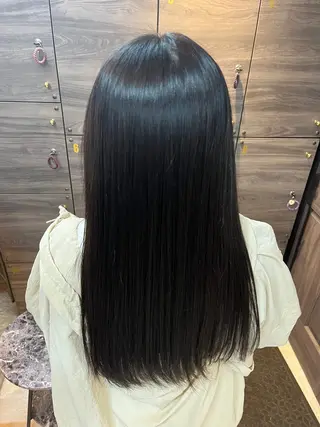 ロング 縮毛矯正⚡️カラー いいじまのヘアスタイル