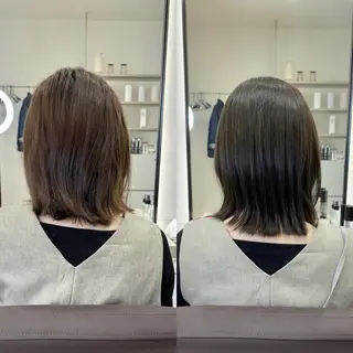 ミディアム EIGHT plum TOKIOリミテッドのヘアスタイル