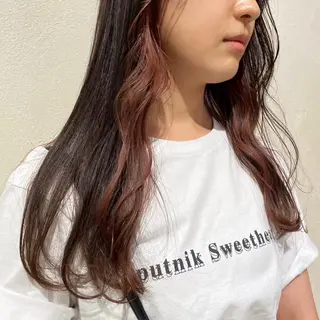 カラー 北島 遥香🫧インナ ー /ベージュカラーのヘアスタイル