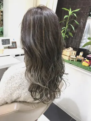 セミロング カラー 山崎俊輔/髪質改善 /バレイヤージュのヘアスタイル