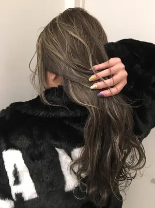 ロング カラー 🌈評価No.1🌈 艶髪カラー❌エクステのヘアスタイル