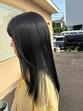 ロング カラー sage 井上のヘアスタイル