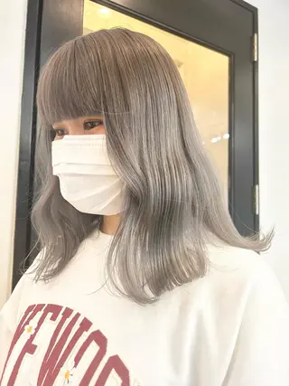 カラー 🤍垢抜け♡透明感 カラーmoeka🤍のヘアスタイル