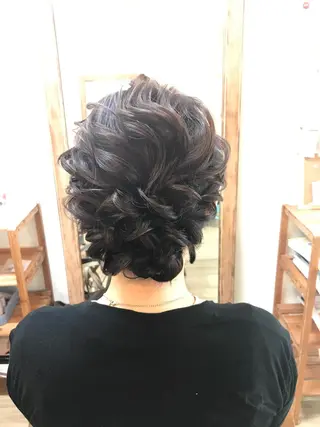 ミディアム ヘアアレンジ 早朝✨ヘアセット 着付け/清水玲歌のヘアスタイル