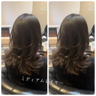 ミディアム 川崎レイヤーカット /江口真正のヘアスタイル