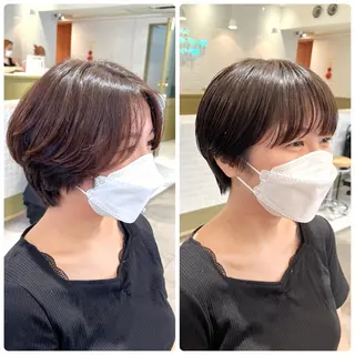 ショート カラー メンズカット /パーマ🍀田畑玖音のヘアスタイル