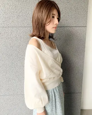 ミディアム カラー 🌸スタイリスト 山浦美恵のヘアスタイル