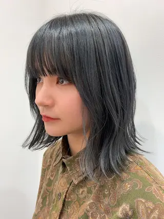 ミディアム カラー 加藤 佑哉のヘアスタイル