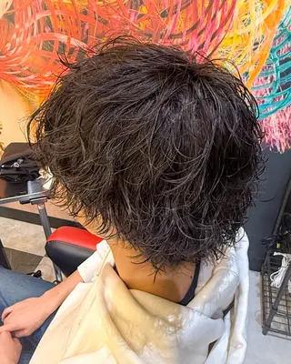 パーマ メンズ レディースモデル募集 無料/田中海斗のヘアスタイル