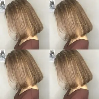 ミディアム 亀川蓮 Agu hairのヘアスタイル