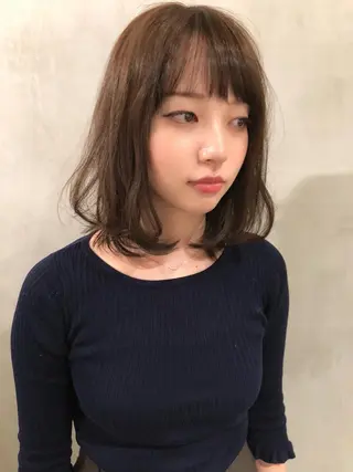 ミディアム カラー 大西 直人のヘアスタイル