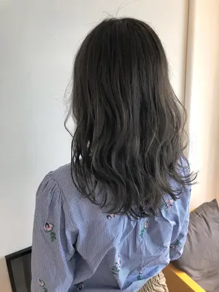 セミロング カラー 松田 光雄のヘアスタイル