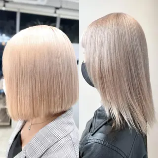 ショート カラー ハイトーン×レイヤー ／遠藤将太のヘアスタイル