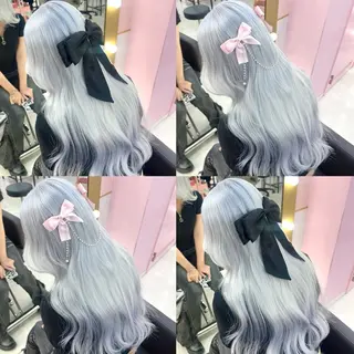 ロング 2次元カラー/ ブリーチMANATOのヘアスタイル