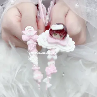 ネイル MoMoA Nail ネイル長さ出し専門店のネイルデザイン
