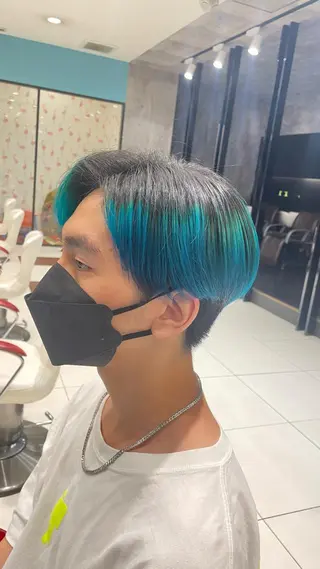 メンズ ハイトーンカラー✨️ 艶カラー特化Amiのヘアスタイル